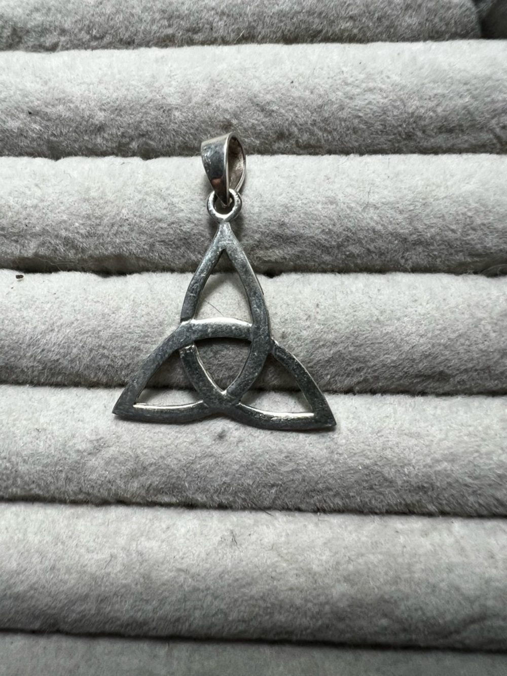 Silver Trinity Knot Pendant Necklace - Celtic Knot